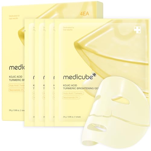 Kojic Acid Turmeric Brightening Gel Mask - 1 Box of 4 Sheets