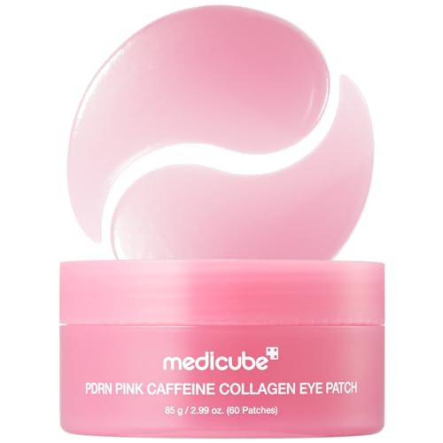 PDRN Pink Caffeine Collagen Eye Patch, 60pc