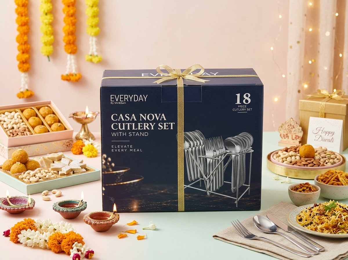 Everyday Casa Nova Spoon 18 PCS Set with Stand